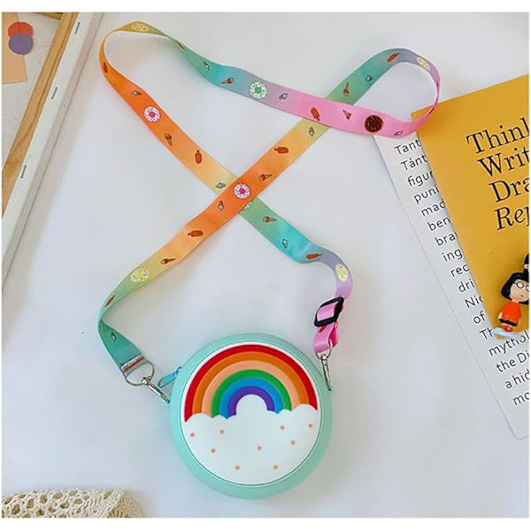 Little Bear Family Børnesilikoneposer Skuldertasker Lille Crossbody Taske Sød Fashion Pung