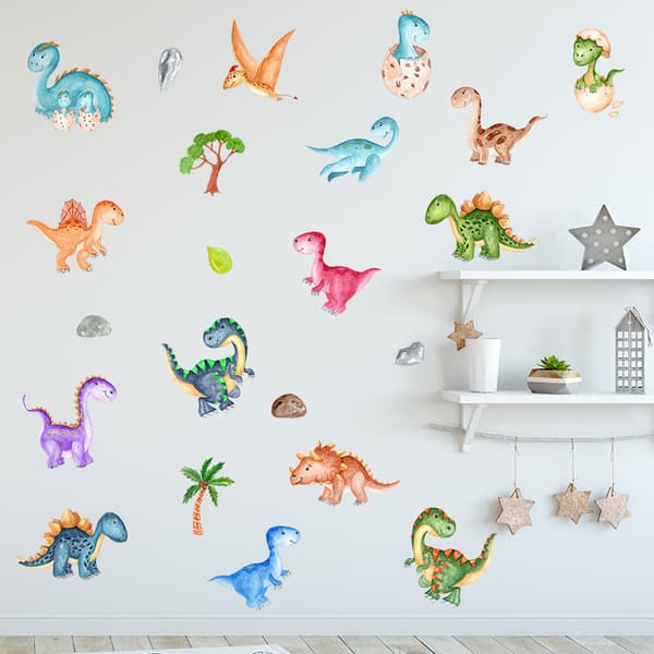 Et sæt miljøvenlige og allergivenlige wallstickers Blødt stof