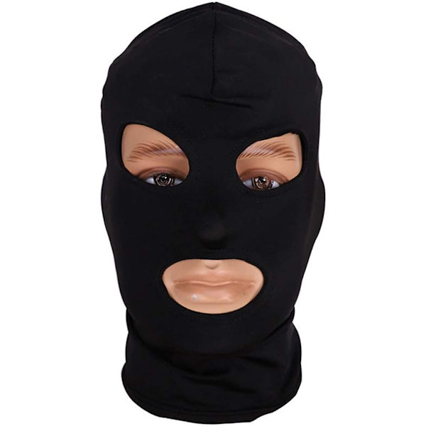 Maske med hætte med fuld dækning Elastisk Sort Åndbar Y