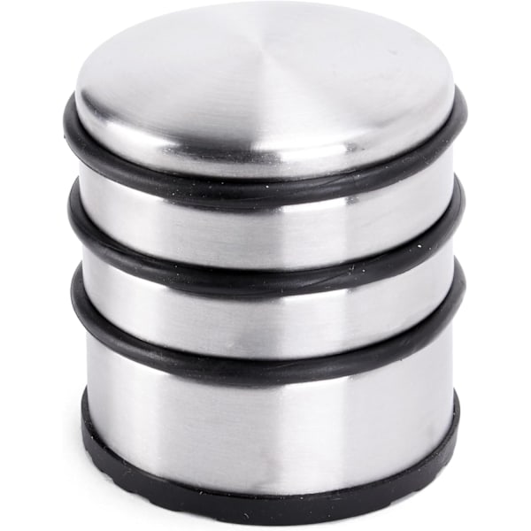 Dørstopper i matt børstet rustfritt stål ⌀ 7cm, høyde: 8cm - Solid doo