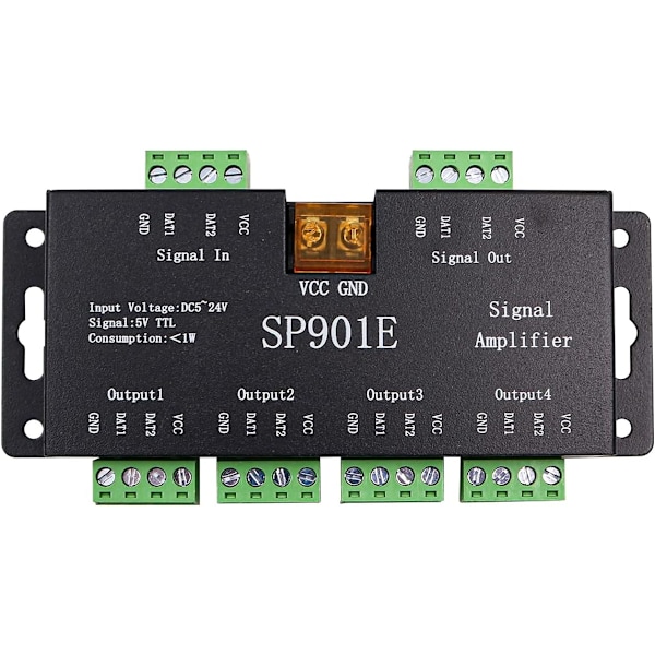 SP901E LED Pixel WS2812B WS2811 SPI Signal Förstärkare Repeater för WS2813 SK6812 WS2815 WS2801 SK9822