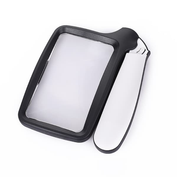 Lighted Reading Magnifier, 2X Large Illuminated Magnifying Glasse