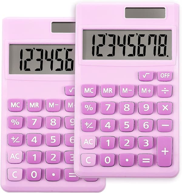 Peruslaskin Mini Digitaalinen Pöytälaskin 8