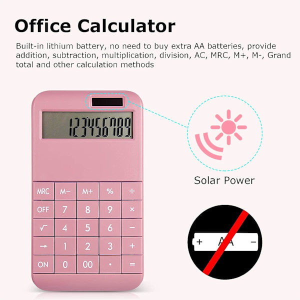 Grundläggande standardkalkylator 12-siffrig skrivbordskalkylator med stor