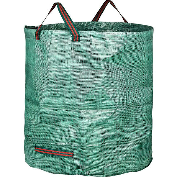Havepose Sæk Solid Haveaffaldssæk - Fritstående og Sammenklappelig - Affaldssække til Haveaffald Grøn Plæne Løvskæring - Genanvendelig 45X76cm Grøn