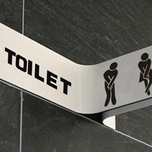 DIY avtagbar man kvinna toalett badrum WC skylt, dörr A