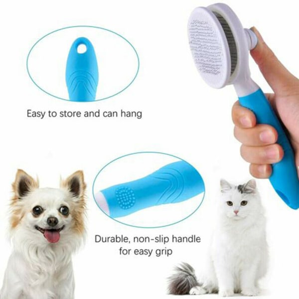 Cat Grooming Brush, Self Cleaning Slicker Brushes for Dogs Cats P