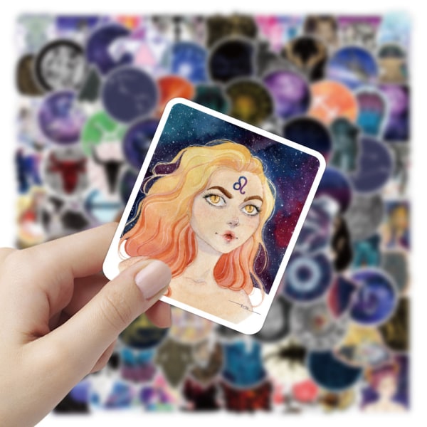 100 kpl Tähtikuviot Horoskooppi Tähti Galaksi Ennustaminen Tarot Tarrat Harajuku Tyyli