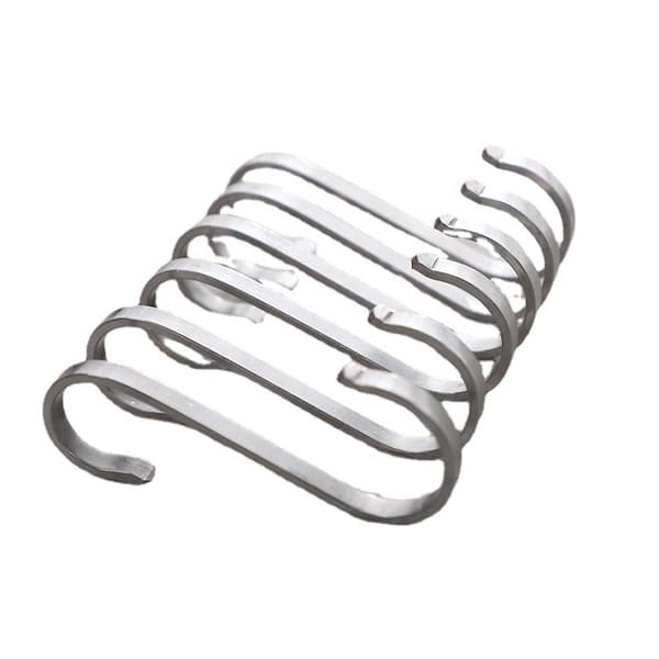 Sett med 9 stk metall S-kroker Multifunksjonelle S-formede kroker for bad