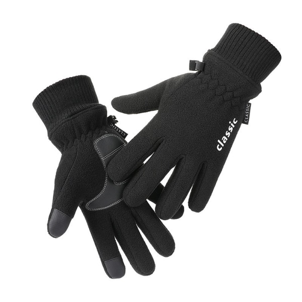 N704 Vinterridning Hansker for Menn, Fleece-fôret, Varme Hansker