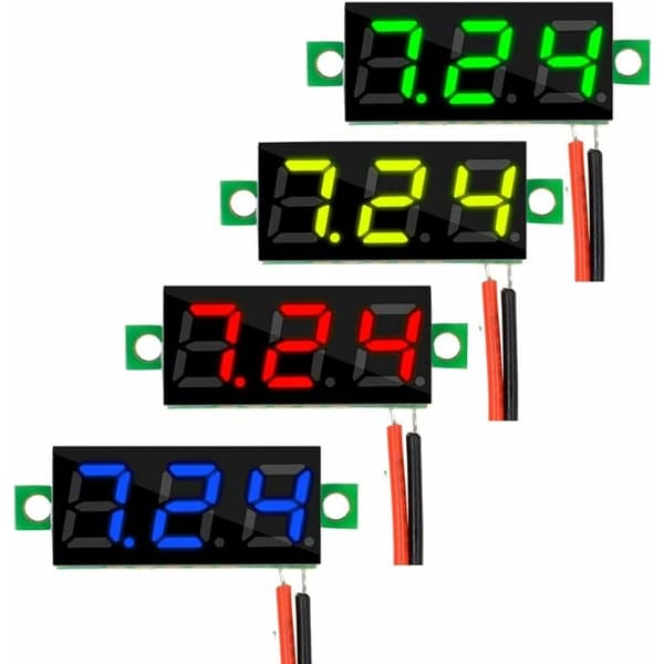 4 st 0,28 tum mini digital voltmeter, LED-display voltmeter,