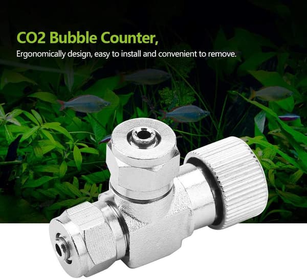 Nåleventil til akvariesystem CO2-regulator boble tæller Aqu