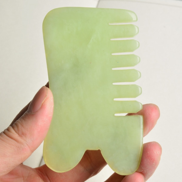 Jade Gua Sha skraping massasje verktøy håndlaget Jade Guasha brett til