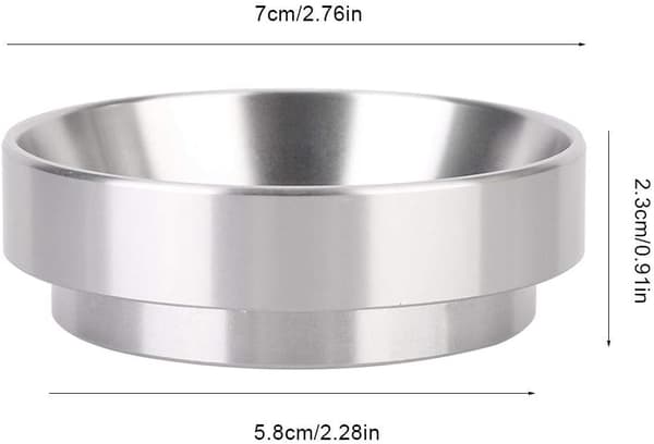 58mm Silver Aluminiumlegering Universell Kaffe Magnetisk Dosering Ring