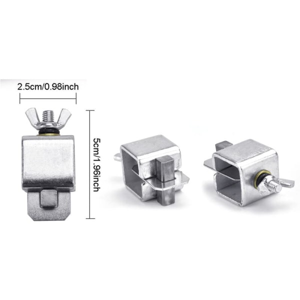 Stålfjäderklämmor för stumsvetsning, plåtsvetsning, fjäderklämmor för fjärilsvetsning, 5 x 2,5 x 2,5 cm, för reparation av punktsvetsar, (12-pack)