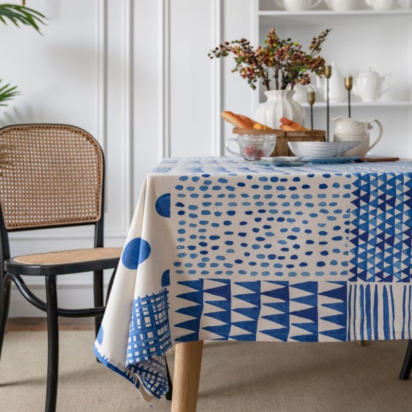 Modern rektangulär bordsduk, bordsduk 140 x 250 cm, bordsduk för kök, kafé, matbord