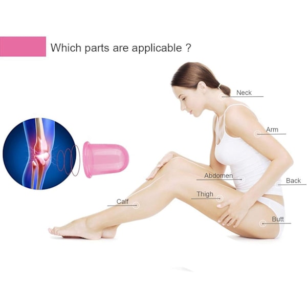 Cellulite Massager Roller Sug Kopper Cellulite Vægttab, Medicinsk Silikone, Hypoallergen, Nem at Bruge, Sund Skønhedspleje til Cellulite Behandling