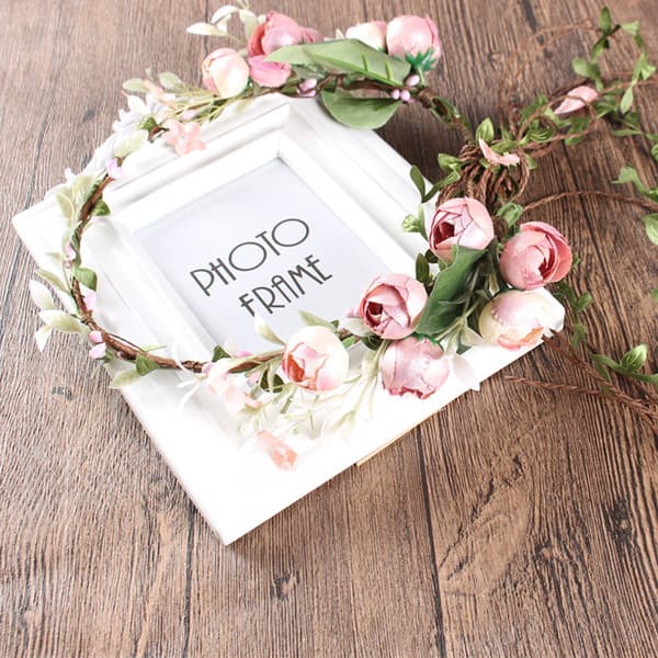 Boho Blomster Hårbånd Hodebånd Krone Party Brud Bryllup for Kvinner