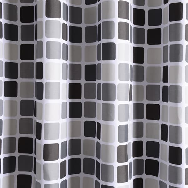 1 stk dusjforheng pent elegant mosaikkmønster polyesterstoff