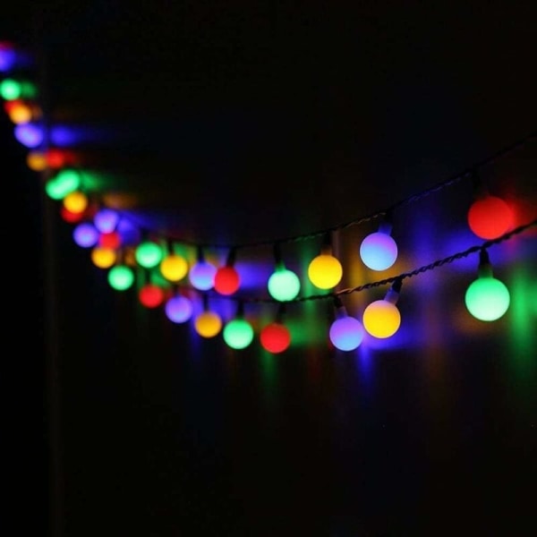Solar String Lights, 100 LEDs 12m Outdoor ja Indoor Color String Lights IP65 Wa