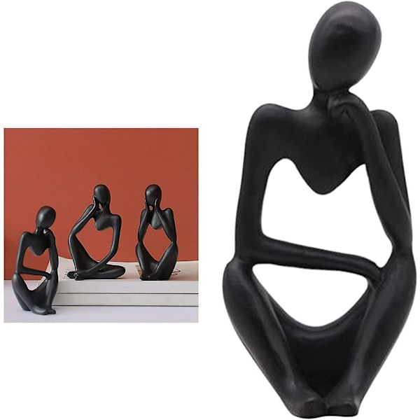 Tænkeren Statue, Resin Tænker Abstrakt Skulptur Statue Moderne Karakter