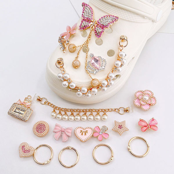 Diy Hole Slippers Shoe Chars For Designer alloy Accessories