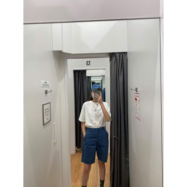 Miesten Slim-Fit 9\" Short blue XL