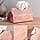 2 stk. Tissue Holder, Tissue Box, Læder Tissue Box, (Pink, Grøn)