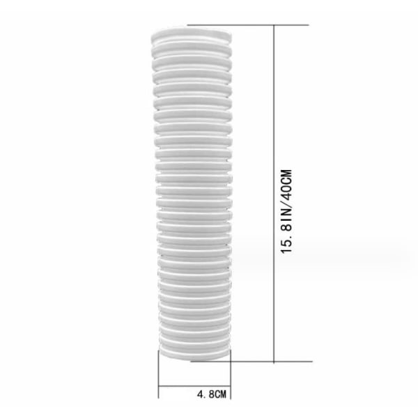 Stammebeskyttere Træ Bark Beskyttelse Net Beskyttelse Planter Stamme Beskyttelse Plast Vejrbestandig Genanvendelig Træer 6stk, Hvid, 40*4.8cm