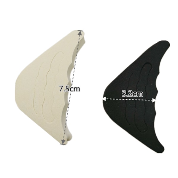 Pairs Kengänpohjallisia Kengänpehmusteet Tekevät Kengistä Sopivammat (Musta & Beige)