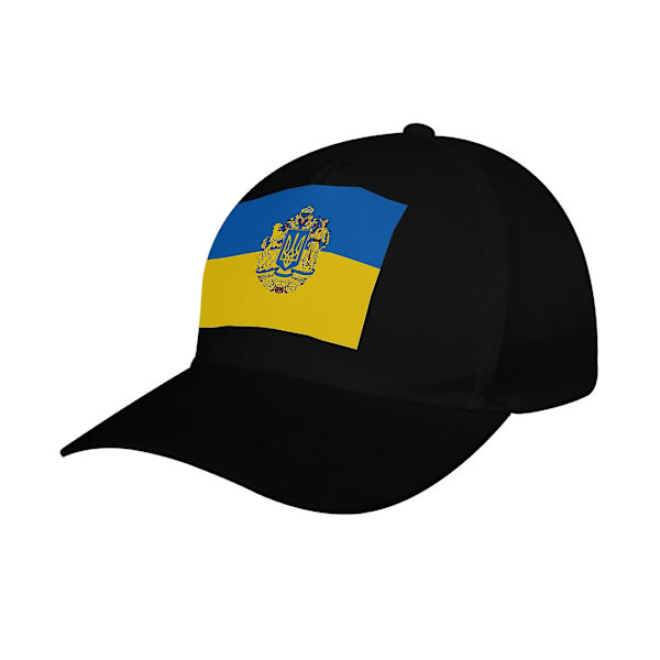 Ukrainsk flagga enfärgad justerbar basebollkeps retro basebollkeps H