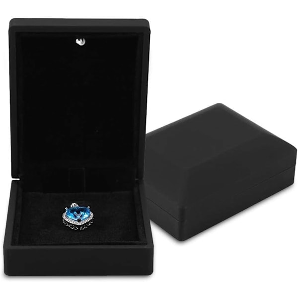 Presentförpackning för smycken med LED-ljus, halsband, armband, ring