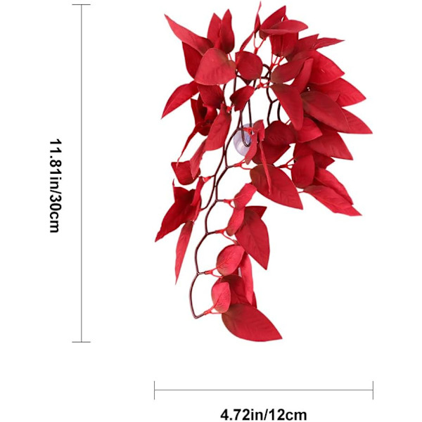 Akvarie Kunstig Plante Falske Vandplanter Sug kop Rattan