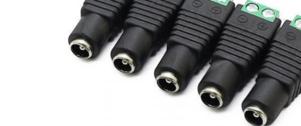 10 stk. DC Strømforbindelseshan/hun-stik 12V Jack Stikadaptere, til CCTV Kamera DVR Sikkerhedssystem LED Lys Stik