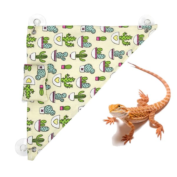 Triangulär reptilödla hängmatta, skäggagam loungestol gunga B
