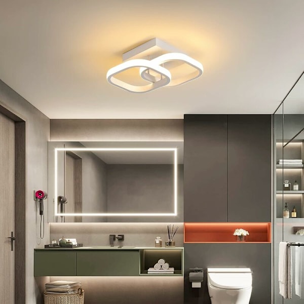 LED-taklampe, moderne taklampe 24W 2520lm, akryl taklampe