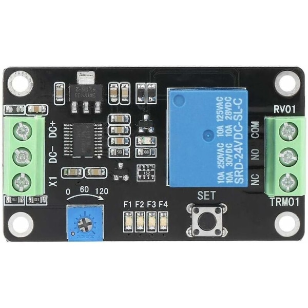 Dc 24V Tidsfördröjningsrelä - Automatisk Låsningsfördröjning På/Av Timer