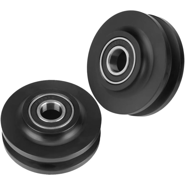Two pieces of sliding door wheels, heavy-duty cabinet window wheels, and h
