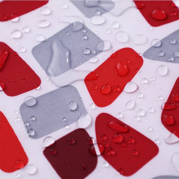 Mildew Resistant Bruseforhæng, 180x180cm, Polyester - Mosaik Mønster