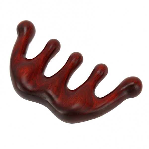 Hodebunnsmassasje Kam Bærbar Antistatisk Hode Skraping Multifunksjonell Padauk Design