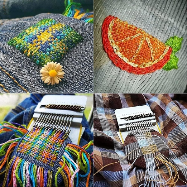 Liten vävstol - Speedweve-typ vävverktyg, Mini DIY-stoppningsverktyg, Trä