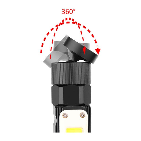 2 kpl LED-työvaloa, USB-ladattava LED-taskulamppu magneetilla