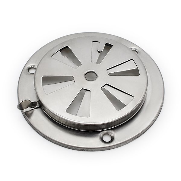 Rund ventilasjonsrist, ventilasjonsrosett i rustfritt stål, rund ventilasjonsrist ventilasjonshull, justerbar ventilasjonsrist ventilasjonsrist, rund ventil