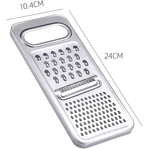 Universell rivjärn, 3 i 1, rostfritt stål, 24X10.4cm Silver