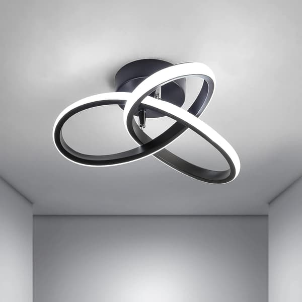 LED-loftslampe, moderne LED-loftslampe, sort C
