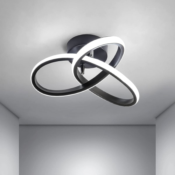 LED-taklysestake, moderne LED-taklampe, svart C