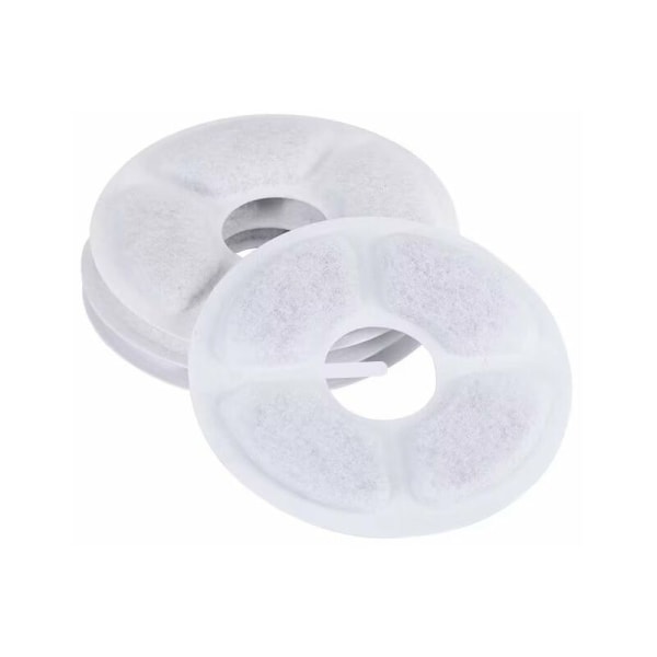 Katt Vannfontene Filter, 12 STK Triple Action Fontene Filter for Katt Fontene Utskifting med Ion Exchange Resin, Aktivt Kull for 2-2.5L Vannfontene