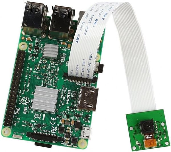 Kamera for Raspberry Pi, 5 megapiksler CSI-grensesnittkamera 15 cm myk kabel for Raspberry Pi 3b, Pi 2, Pi 1