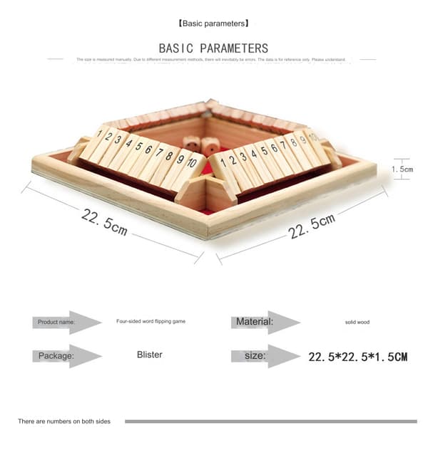 Trettbrettspill i tre, 4-spiller spill Matematikk