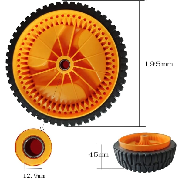 2 x Lawn Mower Wheels 53 teeth Drive wheel for Husqvarnaa Electrolux, McCu